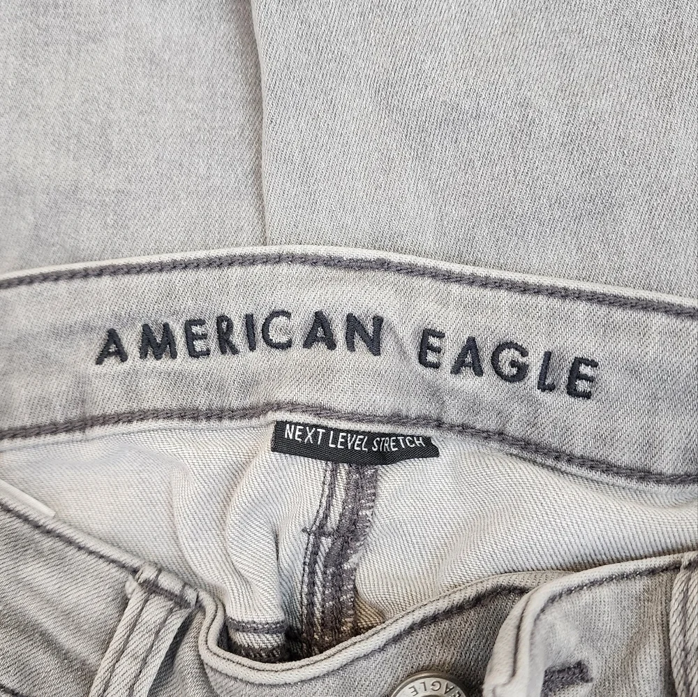 American Eagle  Grey Next Level Stretch Hi Rise Jegging